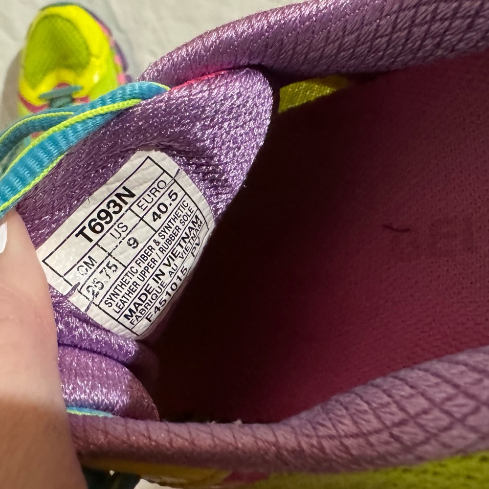 ASICS Women's running Athletic Shoes T693N bright size 9‎ - Picture 6 of 6